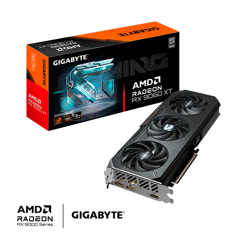 PLACA DE VIDEO GIGABYTE RADEON RX 9060 XT GAMING OC 16GB