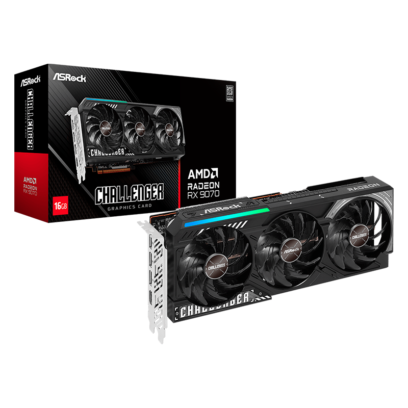 PLACA DE VIDEO ASROCK RADEON RX 9070 XT CHALLENGER 16GB