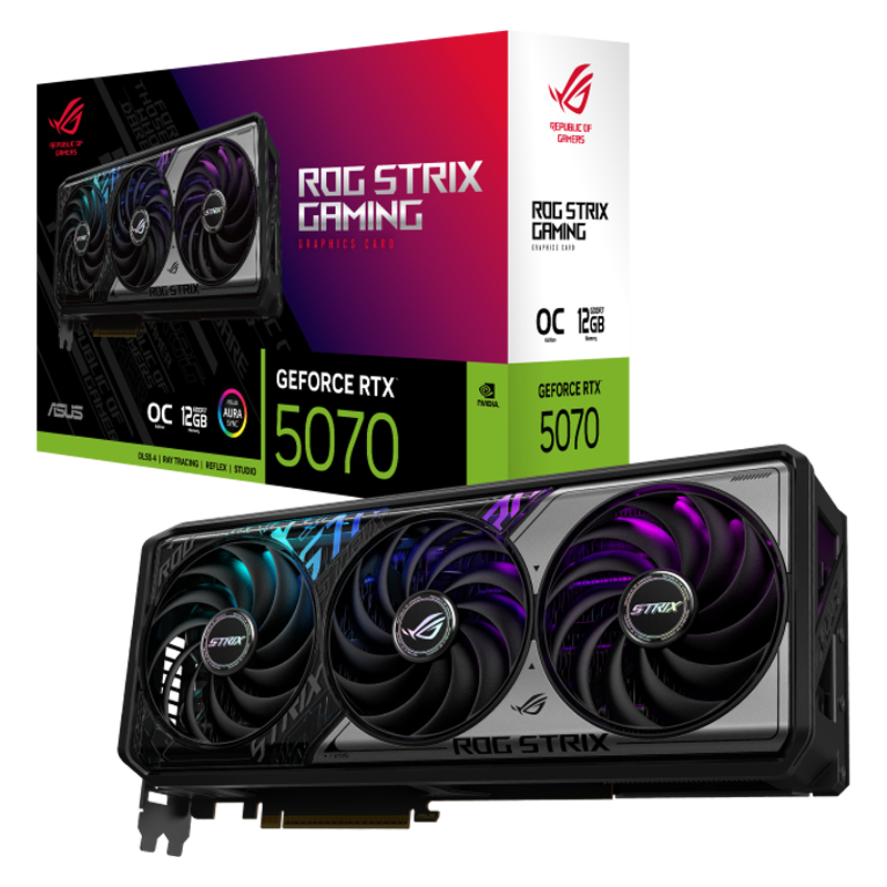 Placa de Video ASUS ROG STRIX RTX 5070 Gaming OC 12GB