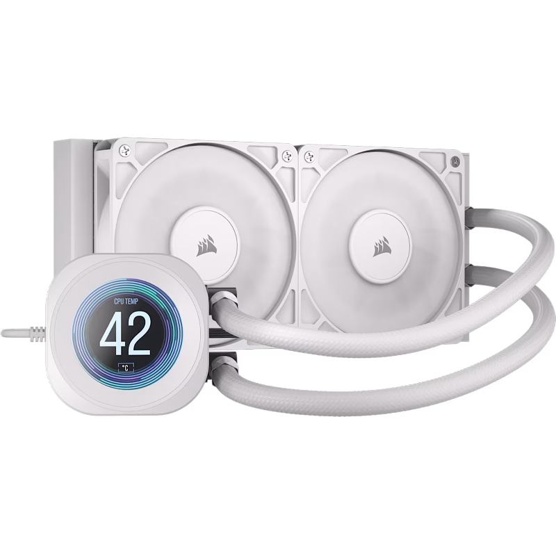 WATER COOLER CORSAIR NAUTILUS 240 RS LCD 240MM WHITE