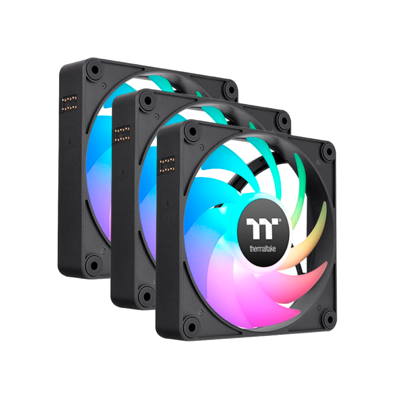 FAN COOLER THERMALTAKE CT140 EX ARGB PACK X3 BLACK 120MM