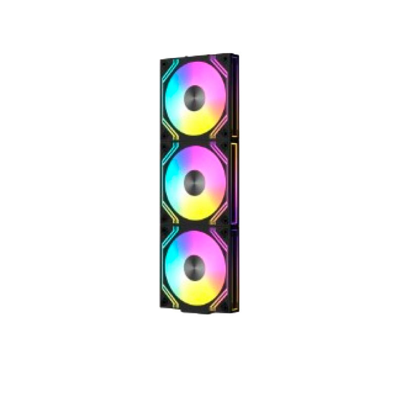 FAN COOLER RAIDMAX MODULAR 3X120MM ARGB PWM BLACK