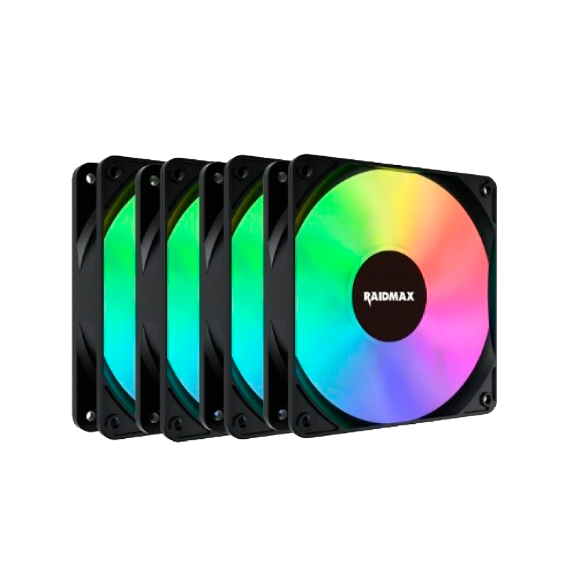 FAN COOLER RAIDMAX PACK 4X120MM X-AIR BLACK