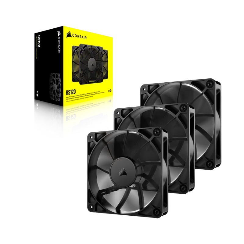 FAN COOLER CORSAIR RS120 PACK X3 BLACK 120MM