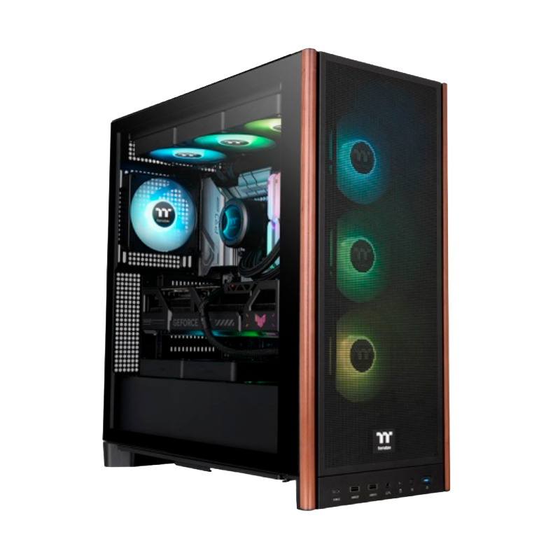 GABINETE THERMALTAKE S370 WS TG FAN CT120 X4 BLACK