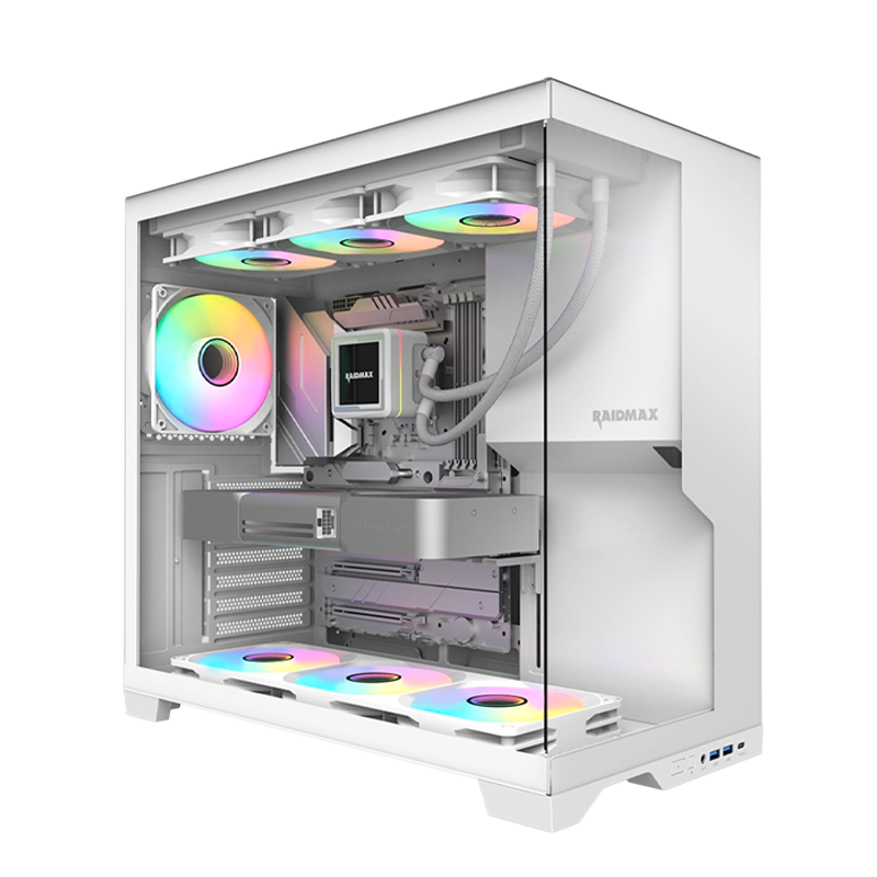 GABINETE RAIDMAX INFINITA I700 WHITE ARGB TG