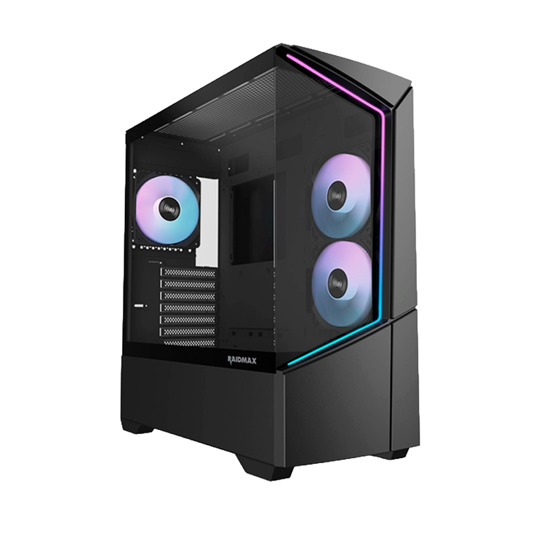 GABINETE RAIDMAX INFINITA I812 BLACK ARGB TG E-ATX
