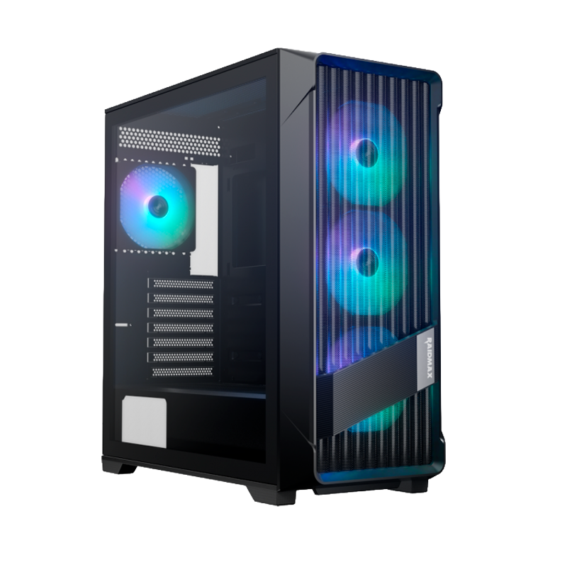 GABINETE RAIDMAX MESHIAN X603 LITE BLACK ARGB CONTROL HUB E-ATX