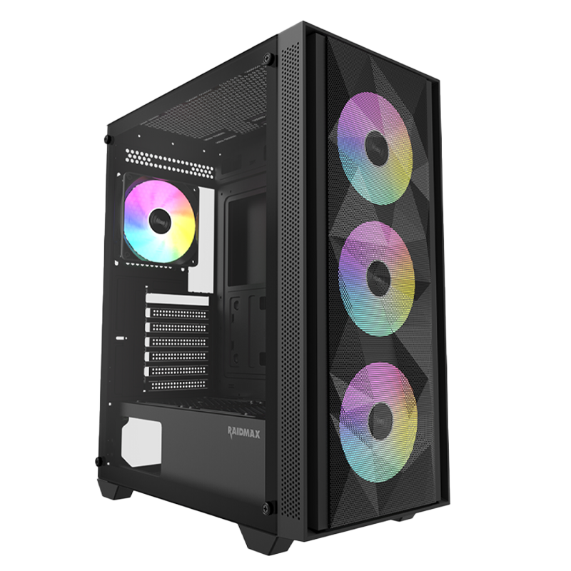 GABINETE RAIDMAX VECTOR V217 BLACK ARGB TG