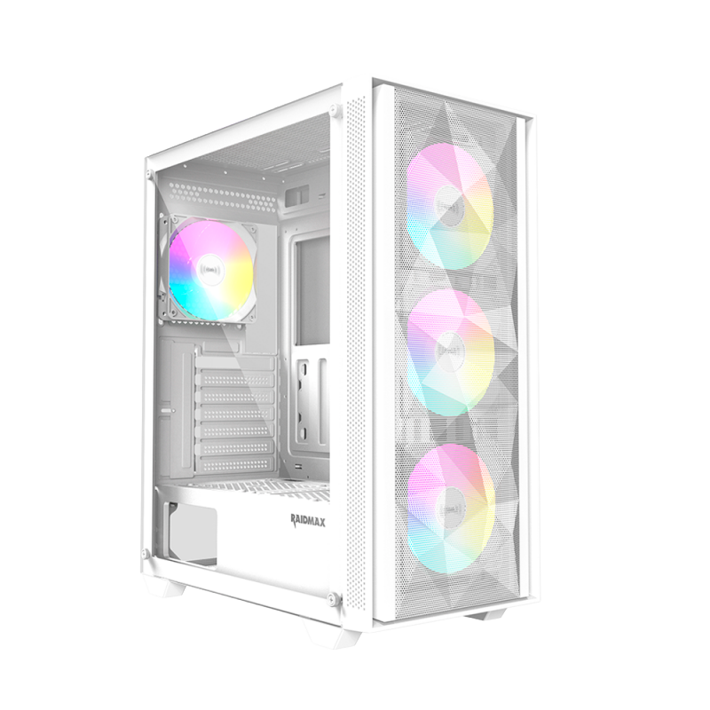 GABINETE RAIDMAX VECTOR V217 WHITE ARGB TG