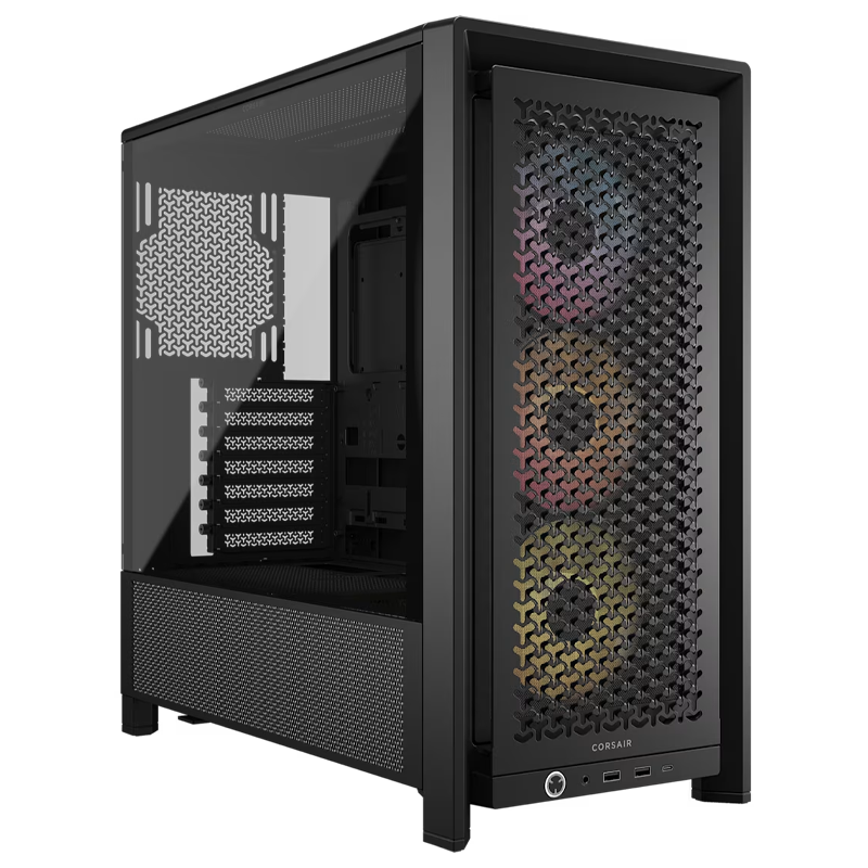 GABINETE CORSAIR 4000D FRAME RS ARGB BLACK X3 FANS