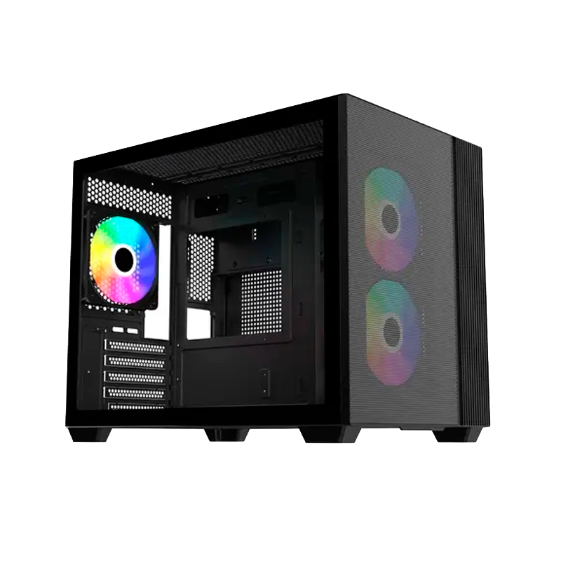 GABINETE COOLER MASTER ELITE 461 BLACK 3 FANS ARGB