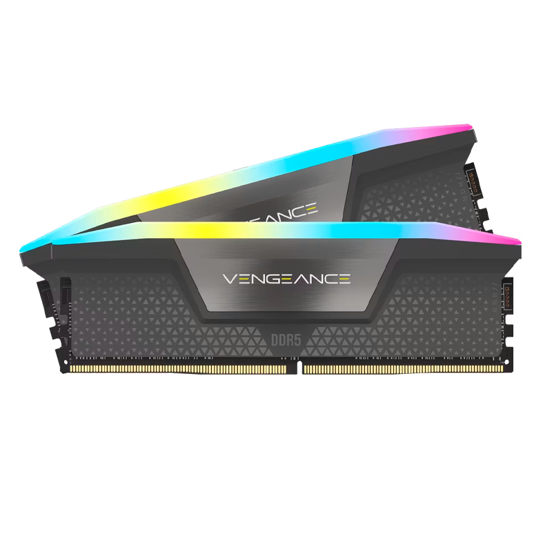 MEMORIA RAM DDR5 CORSAIR 32GB 2X16GB 6000MHZ VENGEANCE RGB AMD EXPO / INTEL XMP CL30
