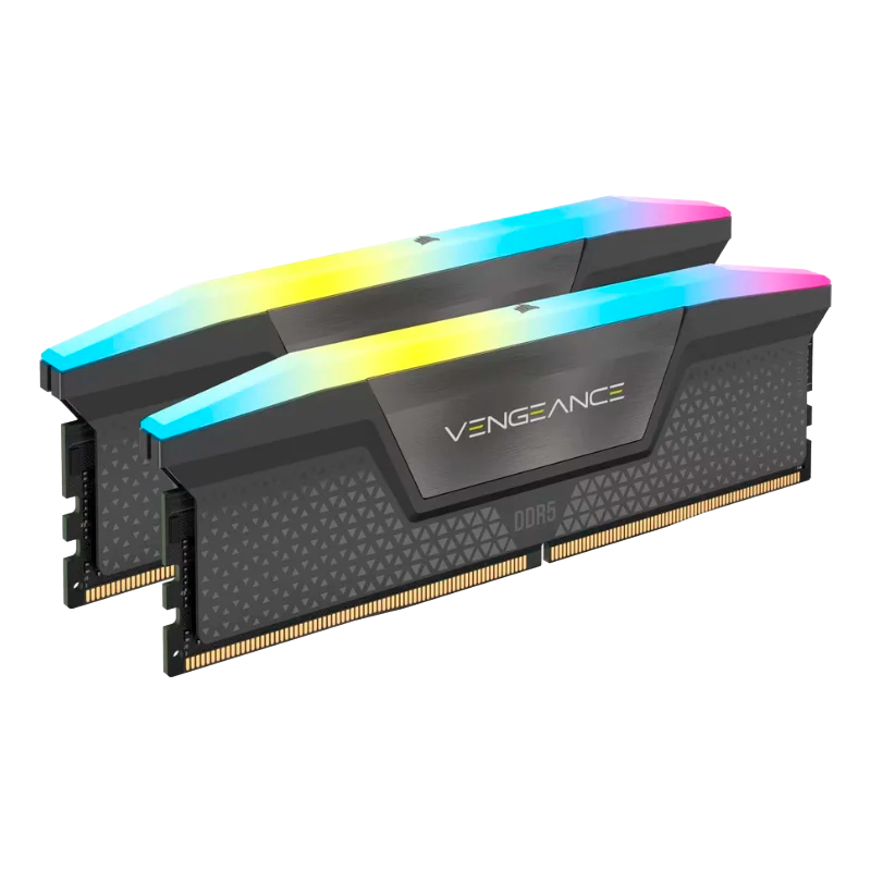 MEMORIA RAM DDR5 CORSAIR 16GB 2X8GB 6000MHZ VENGEANCE RGB AMD EXPO / INTEL XMP CL36