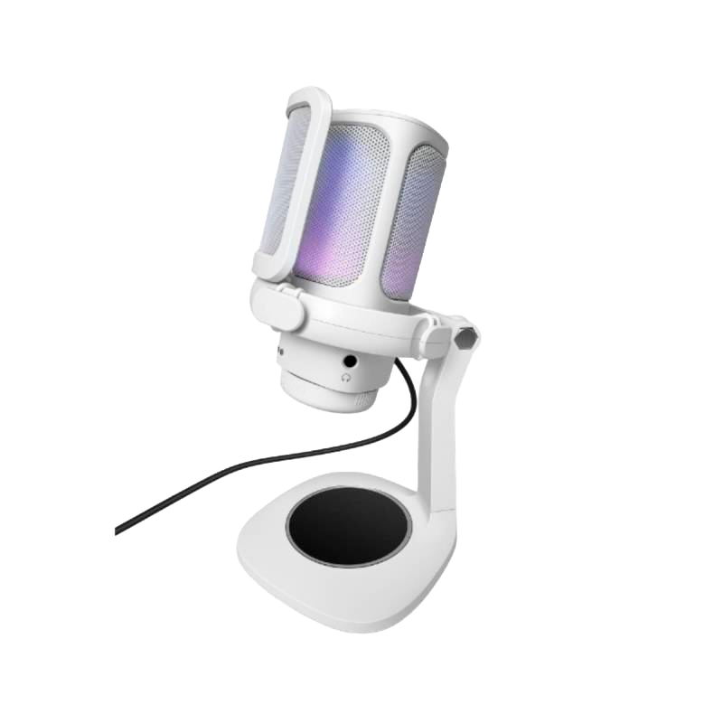 MICROFONO RAPTOR VOX RGB USB P/STREAMING WHITE