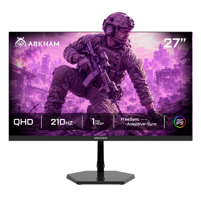 MONITOR GAMER ARKHAM 27" 210HZ QHD 1440P 1MS IPS ARK27210QI8