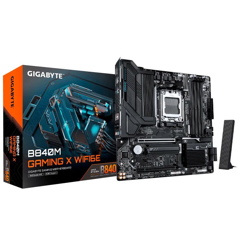 MOTHER GIGABYTE B840M GAMING X WIFI 6E DDR5 - AM5