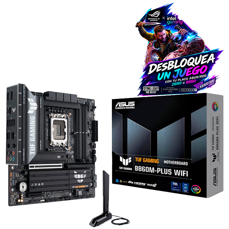 MOTHER ASUS TUF GAMING B860M-PLUS WIFI DDR5 - LGA1851