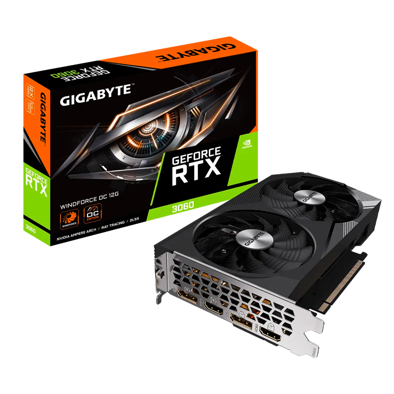 PLACA DE VIDEO GIGABYTE GEFORCE RTX 3060 WINDFORCE OC 12GB