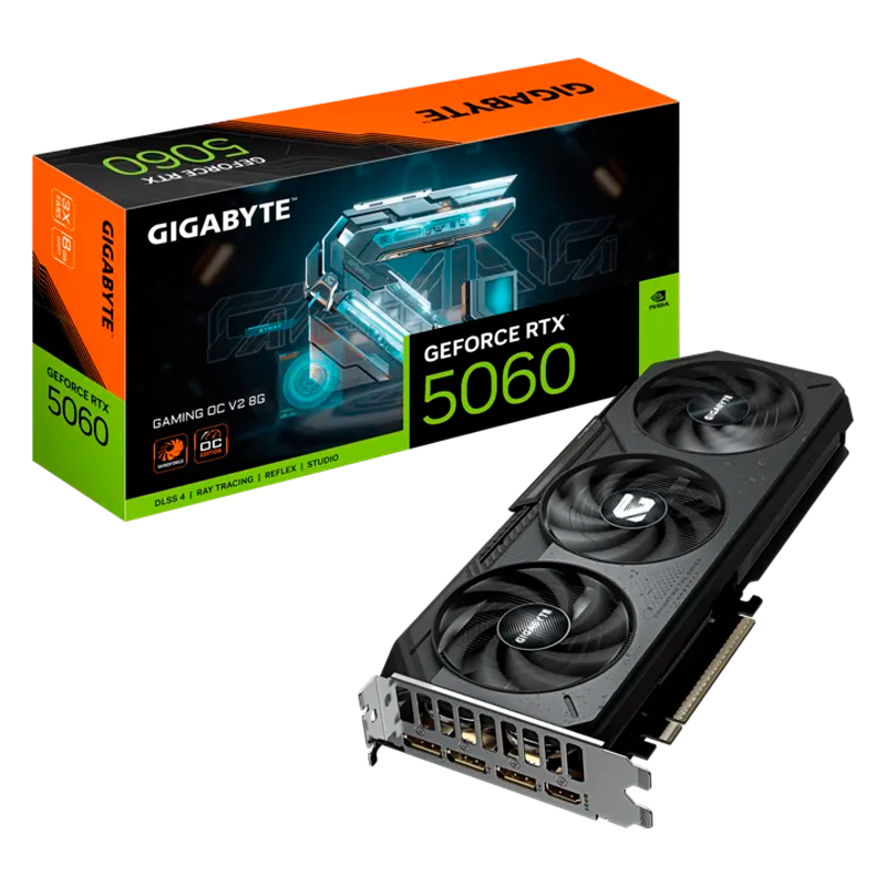 PLACA DE VIDEO GIGABYTE GEFORCE RTX 5060 GAMING OC V2 8GB