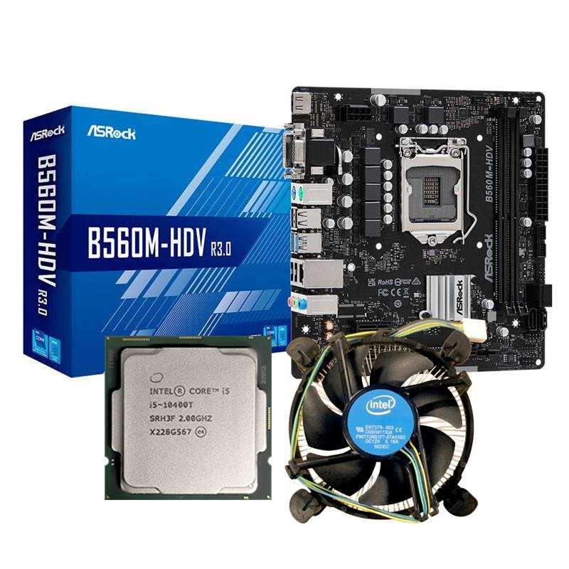 Combo Intel® Core™ i5-10400T + Mother ASRock B560M-HDV R3.0