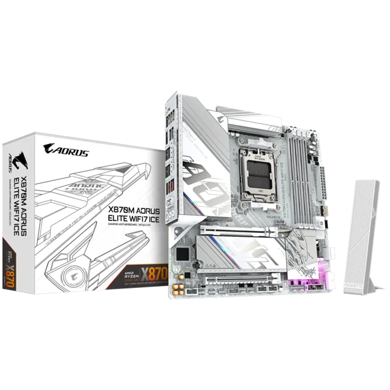 MOTHER GIGABYTE X870M AORUS ELITE WIFI 7 ICE WHITE DDR5 - AM5