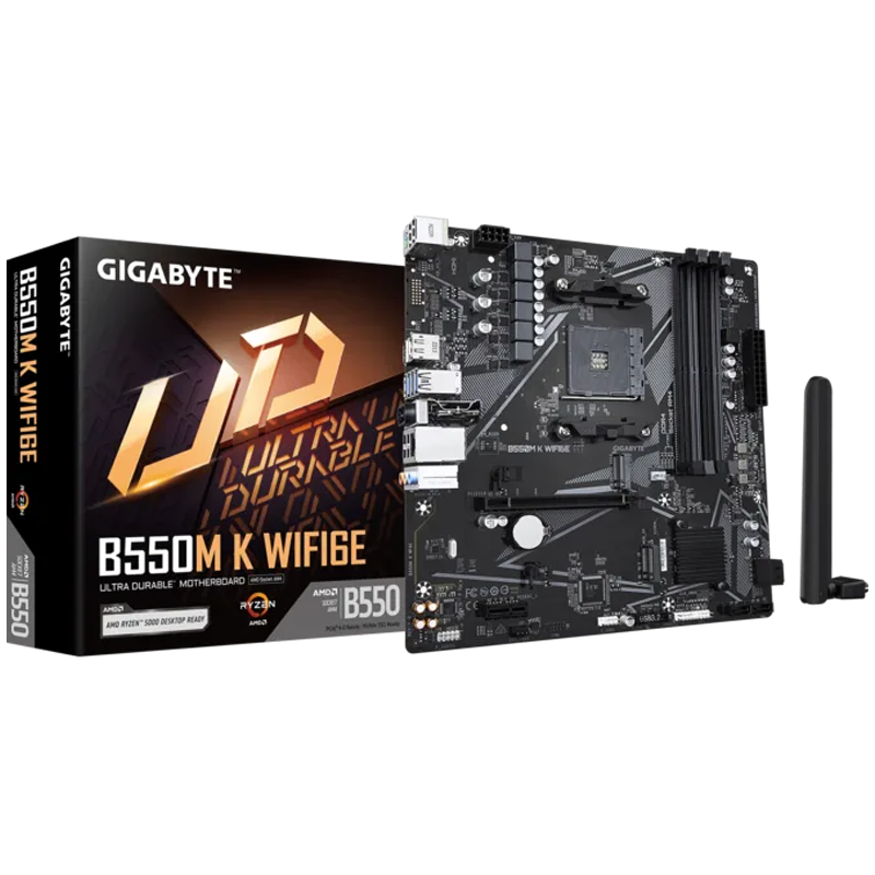 MOTHER GIGABYTE B550M K WIFI 6E - AM4