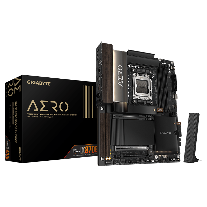 MOTHER GIGABYTE X870E AERO X3D DARK WOOD DDR5 - AM5