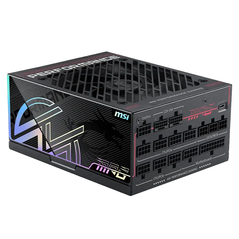 FUENTE MSI MPG 1600W 80 PLUS TITANIUM AI1600TS PCIE 5.1