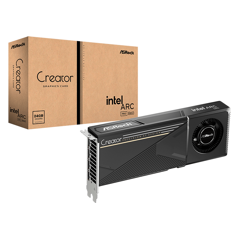 Placa de Video ASRock INTEL ARC PRO B60 Creator 24GB