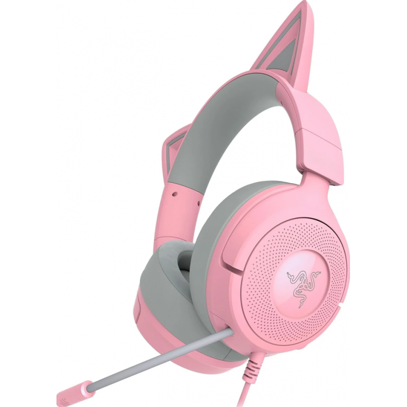 AURICULAR RAZER KRAKEN KITTY V3 X QUARTZ PINK ANALOG 3.5MM
