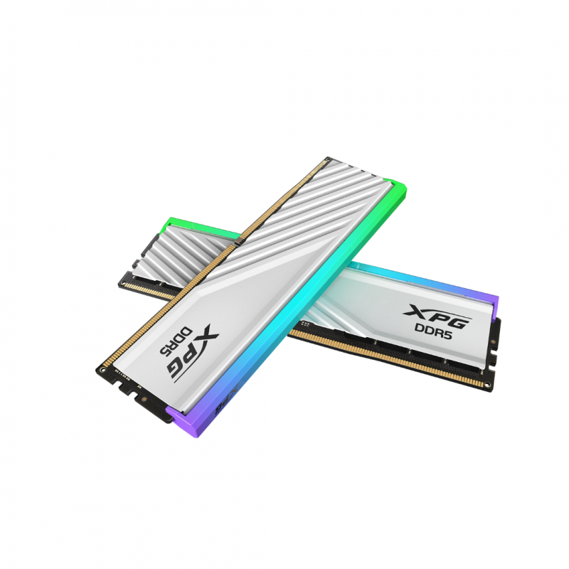 MEMORIA RAM DDR5 ADATA XPG 16GB 2X8 5600MHZ LANCER WHITE RGB CL46