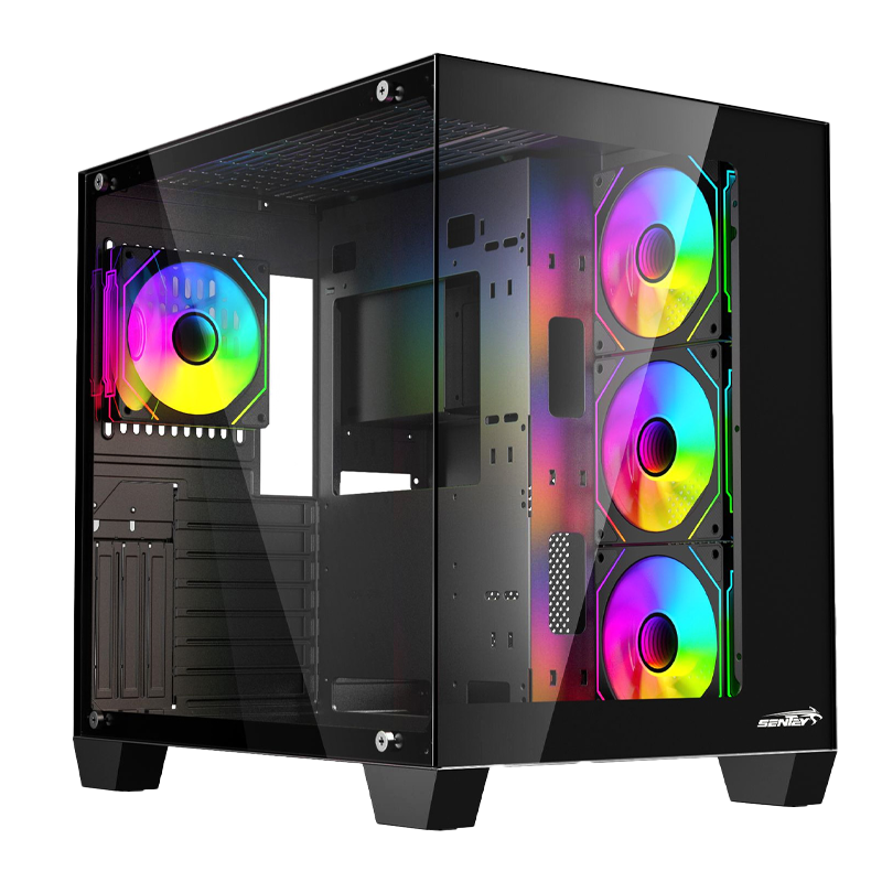 GABINETE SENTEY A35 4 FANS ARGB BLACK