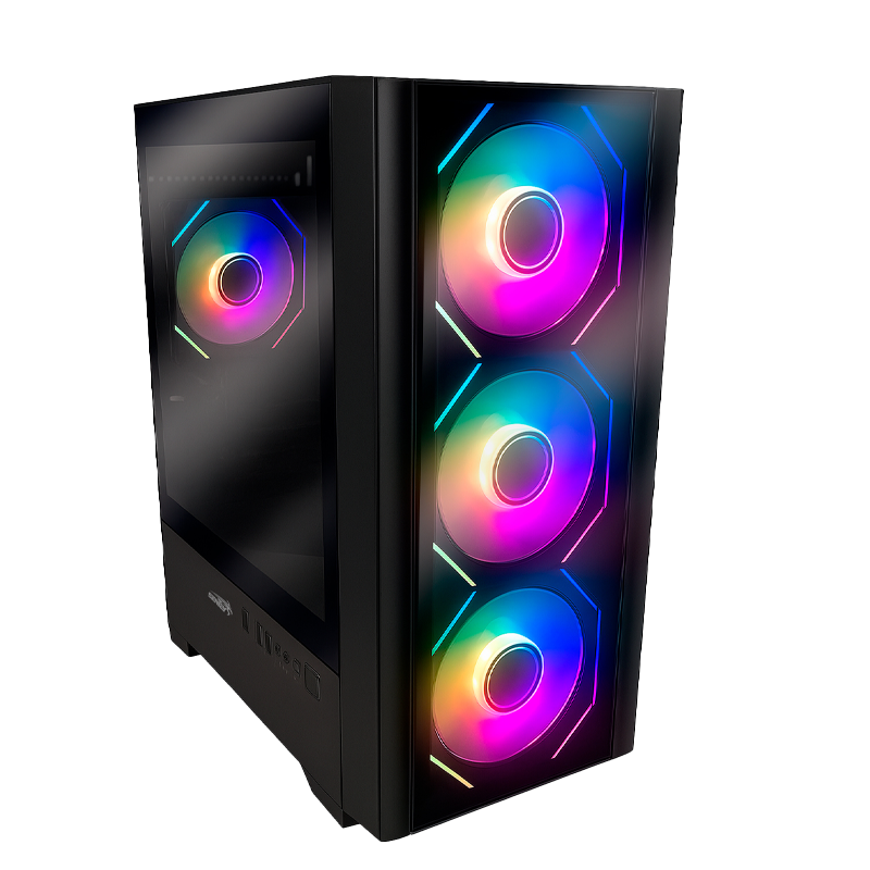 GABINETE SENTEY T10 4 FANS ARGB BLACK