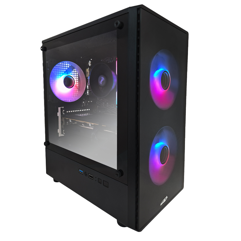 GABINETE SENTEY T5 3 FANS ARGB BLACK