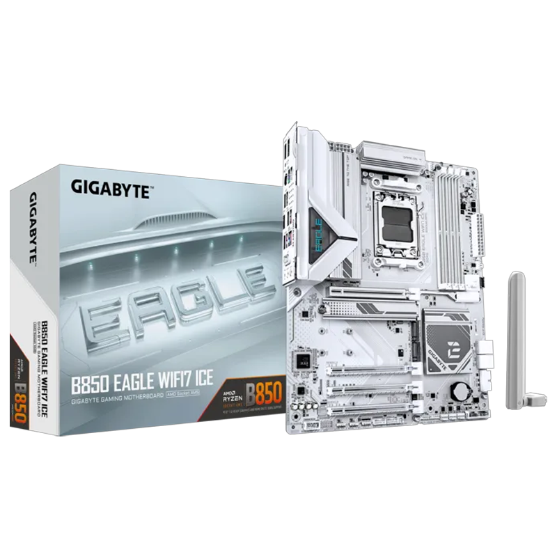 MOTHER GIGABYTE B850 EAGLE WIFI 7 ICE WHITE DDR5 - AM5