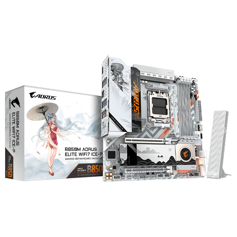 MOTHER GIGABYTE B850M AORUS ELITE WIFI 7 ICE-P DDR5 - AM5