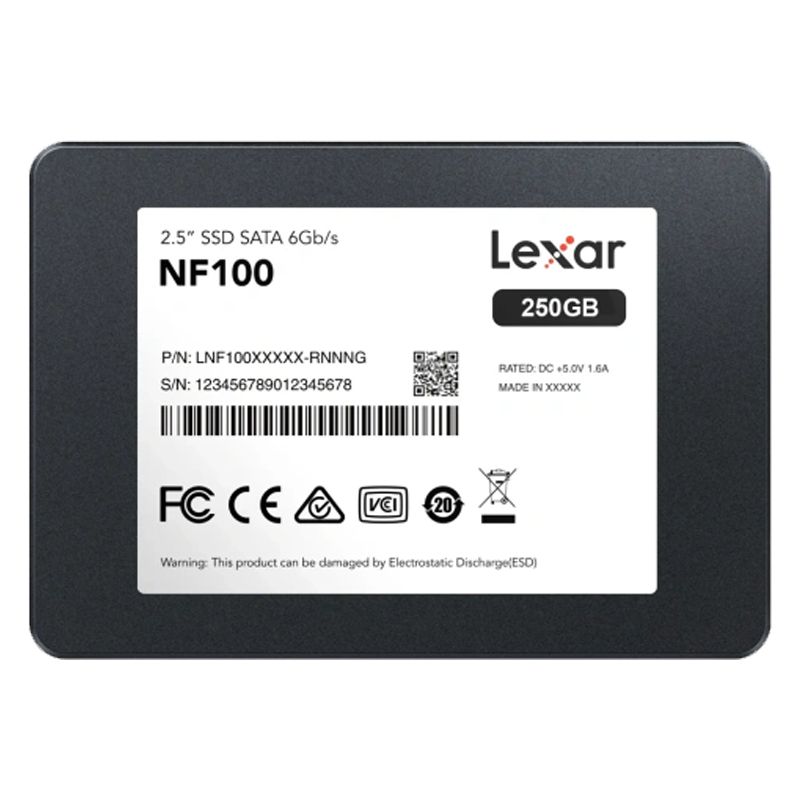 DISCO SSD LEXAR 250GB NF100 SATA
