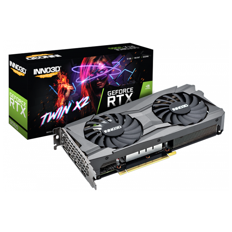 PLACA DE VIDEO INNO3D GEFORCE RTX 3060 TWIN X2 12GB
