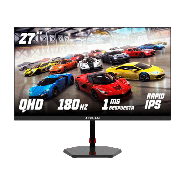 Monitor Gamer ARKHAM 27" 180Hz QHD (2560x1440) 1MS Fast IPS