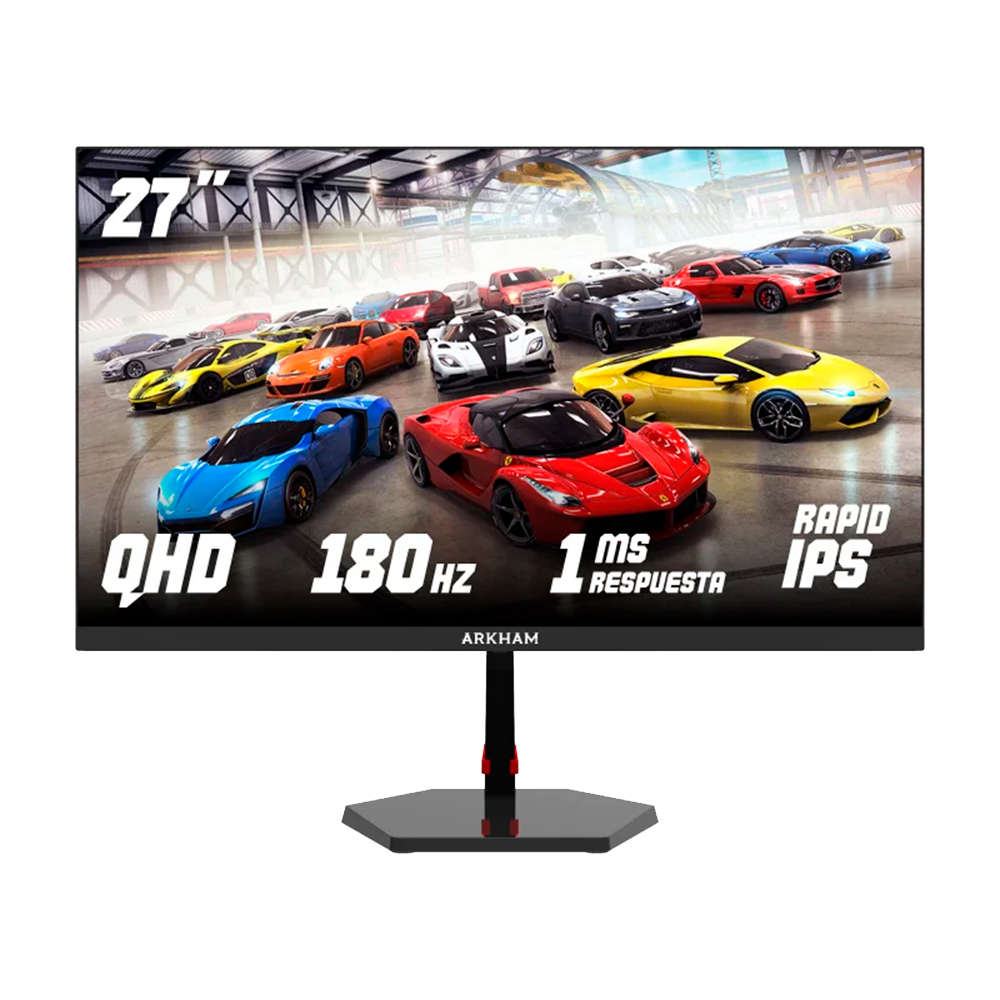 MONITOR GAMER ARKHAM 27" 180HZ QHD (2560X1440) 1MS FAST IPS