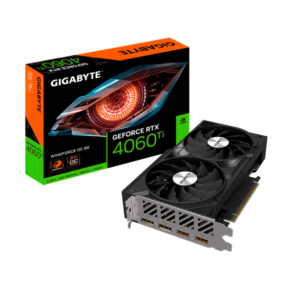 Placa de Video GIGABYTE GeForce RTX 4060 Ti Windforce OC 8GB