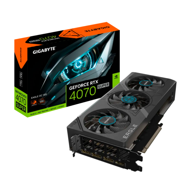 Placa de Video GIGABYTE GeForce RTX 4070 Super Eagle OC 12GB