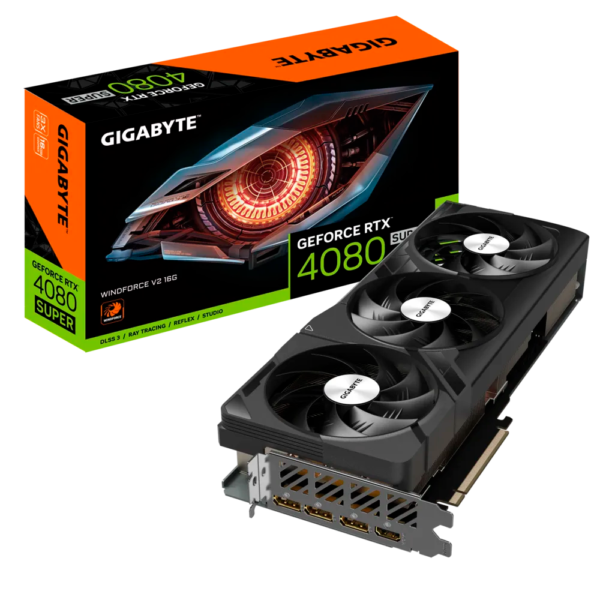 Placa de Video GIGABYTE GeForce RTX 4080 Super Windforce V2 16GB
