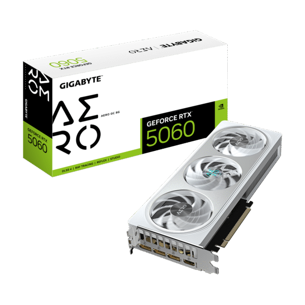 Placa de Video GIGABYTE GeForce RTX 5060 Aero OC White 8G