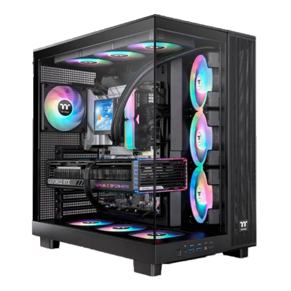 Gabinete THERMALTAKE View 380 XL Mid Tower TG X2 Fan ARGB X1 Reserve Fan X3 Black