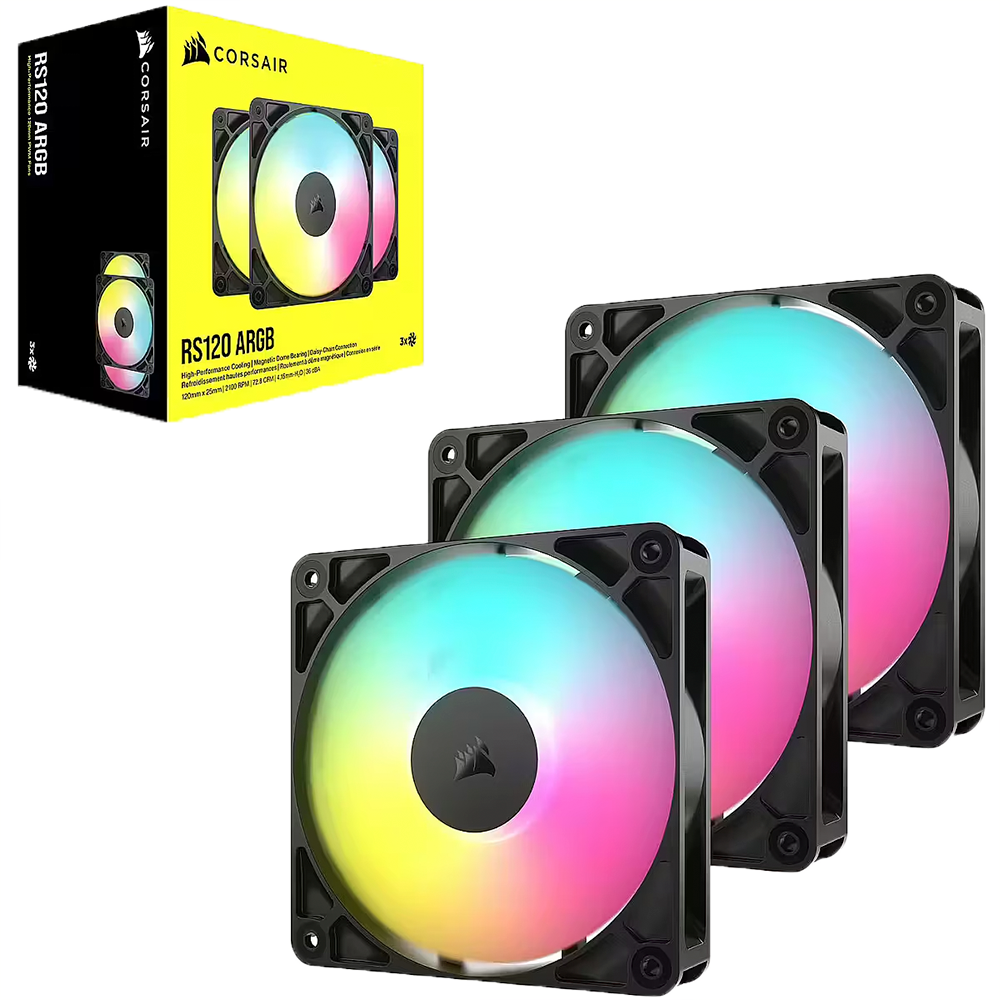 FAN COOLER CORSAIR RS120 TRIPLE PACK ARGB