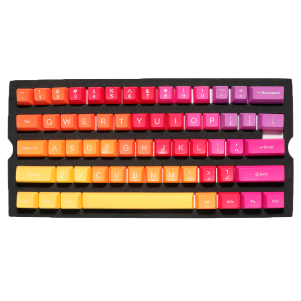 DUCKY KEYCAP SET AFTERGLOW SA US ABS SEAMLESS DOUBLE SHOT
