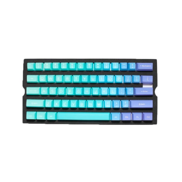 DUCKY KEYCAP SET AZURE SA US ABS SEAMLESS DOUBLE SHOT