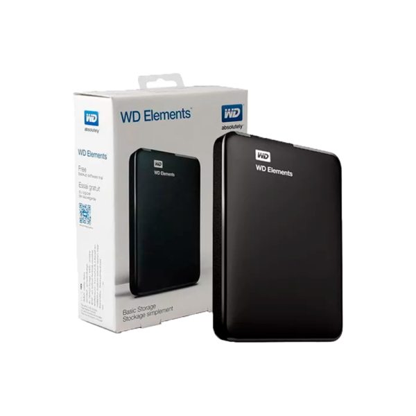 Disco Externo WESTERN DIGITAL 2 Tb Elements Negro